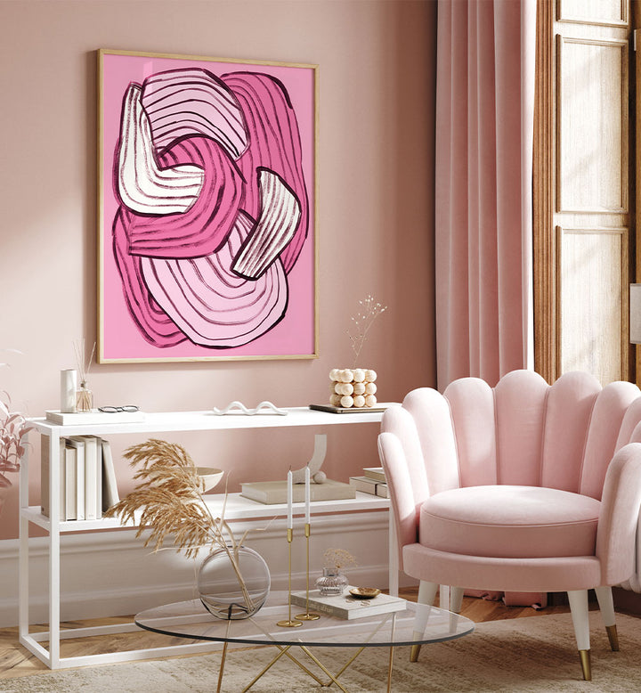 ABSTRACT PINK FLOW