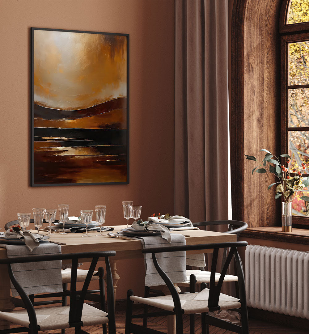 ABSTRACT SUNSET LANDSCAPE