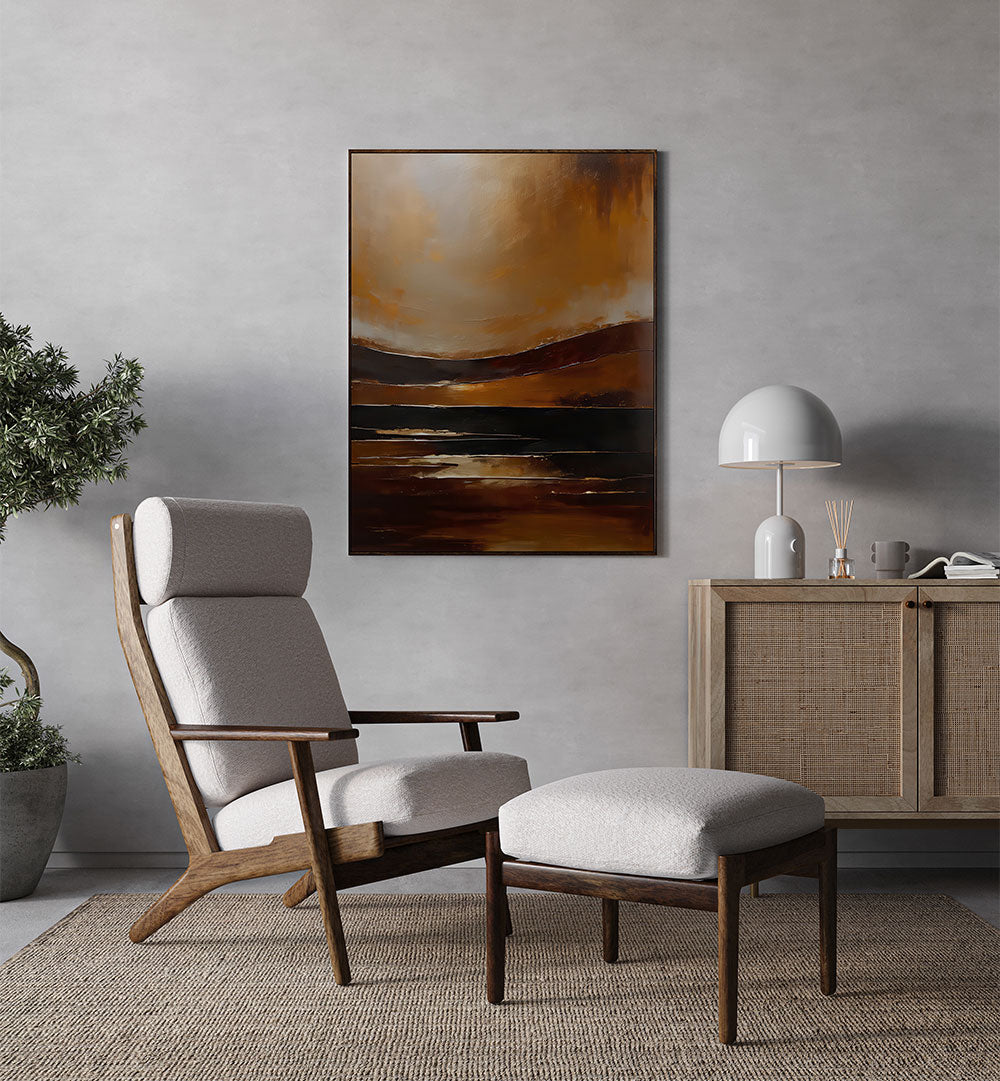 ABSTRACT SUNSET LANDSCAPE