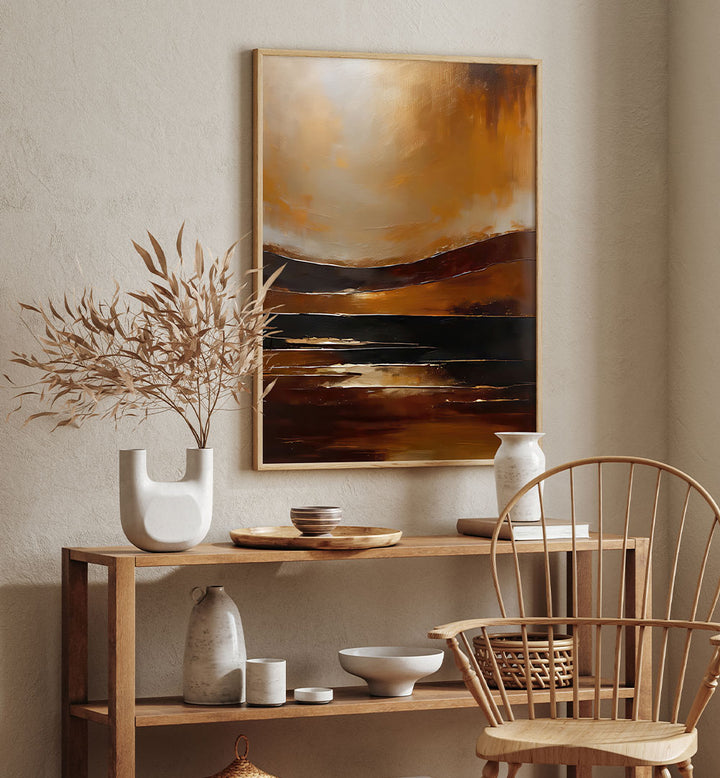 ABSTRACT SUNSET LANDSCAPE