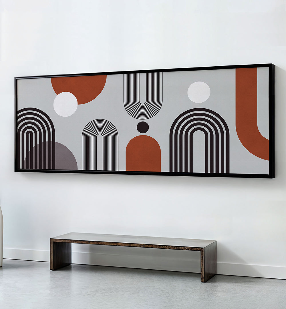 ABSTRACT TERRACOTTA ARCHES , PANORAMIC ART