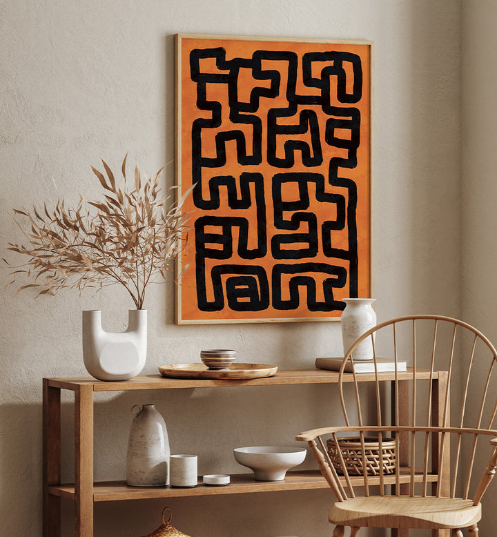 ABSTRACT TRIBAL MAZE