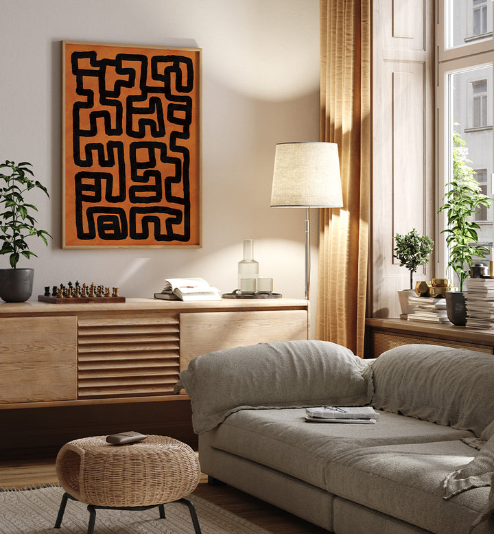 ABSTRACT TRIBAL MAZE