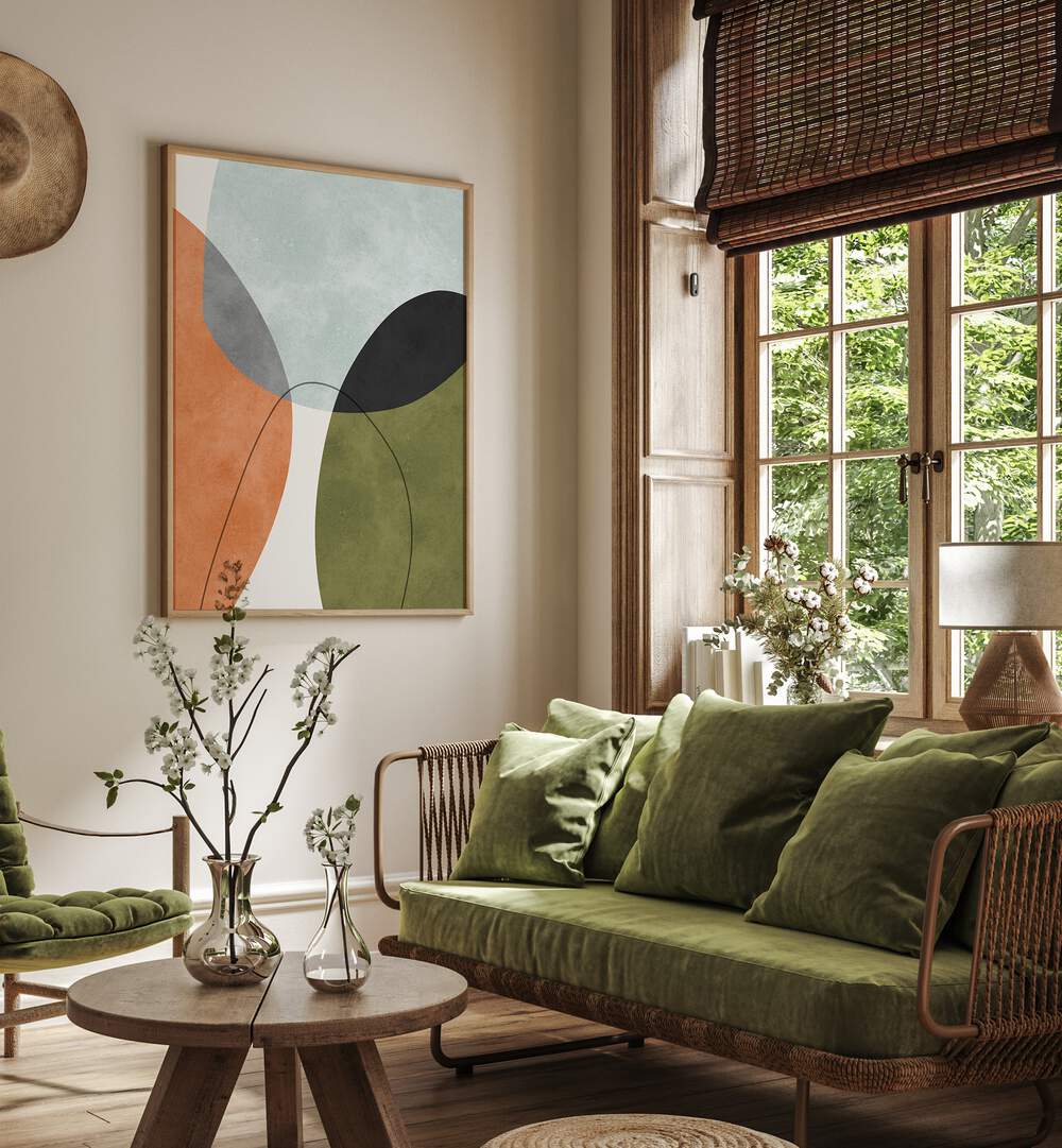 ABSTRACT SHAPES IX , ABSTRACT PAINTINGS