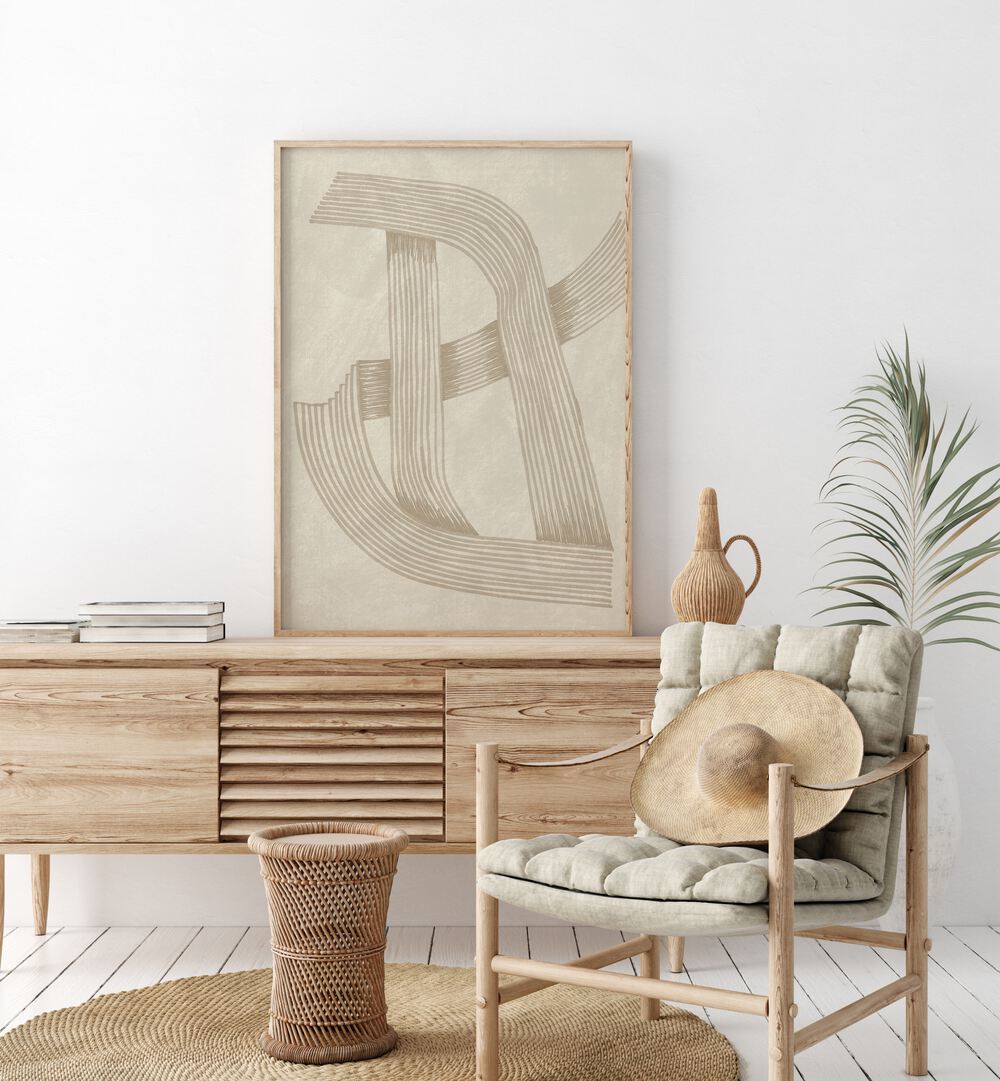 Elegant interior featuring the ABSTRACT SOPHISTICATED LINE 02, blending artistry and functionality in contemporary design.