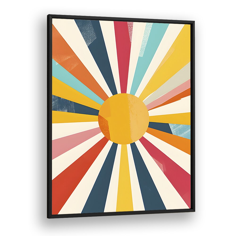 COLOURFUL ABSTRACT SUNBURST