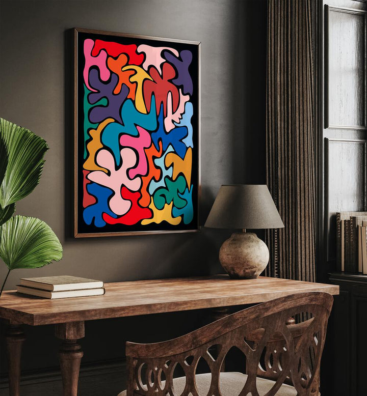 ABSTRACT painting - POP MURAL ABSTRACT by Asianmonk