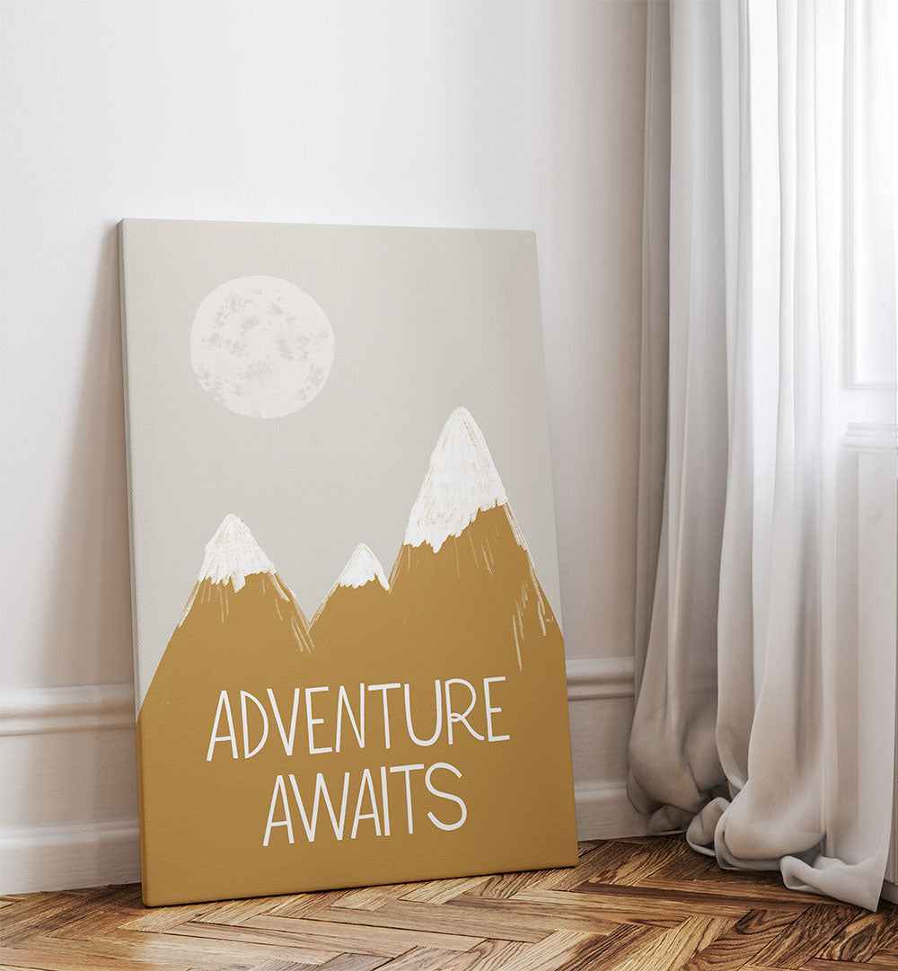 ADVENTURE AWAITS , KIDS ROOM PAINTINGS