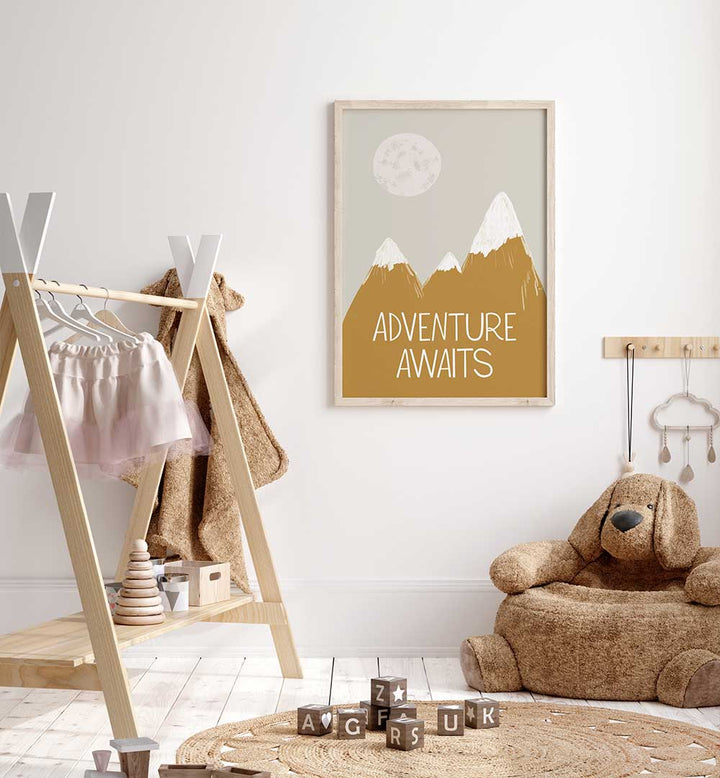 ADVENTURE AWAITS , KIDS ROOM PAINTINGS