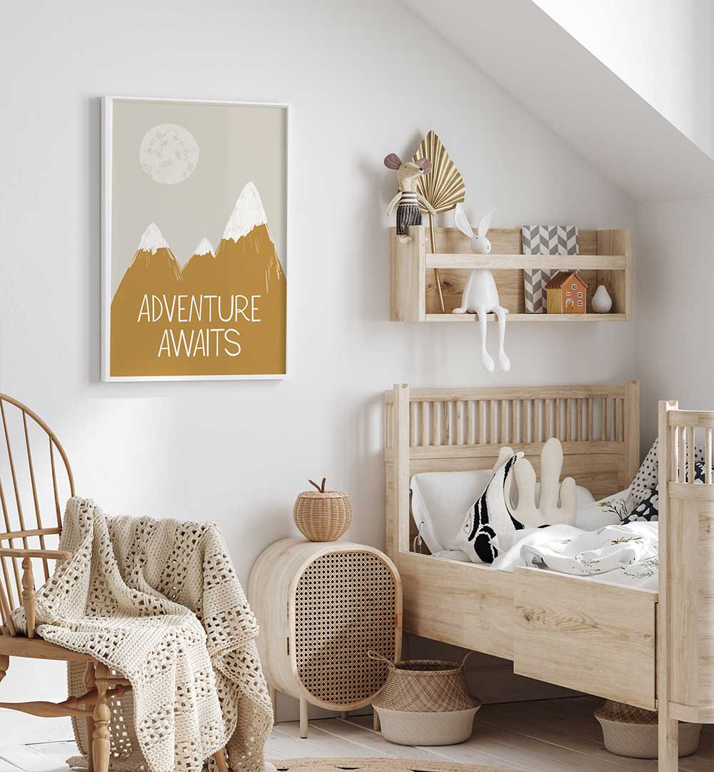 ADVENTURE AWAITS , KIDS ROOM PAINTINGS