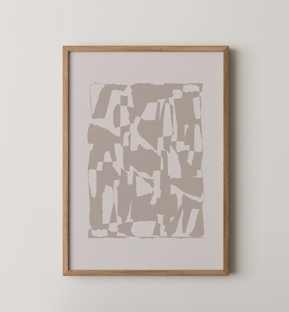Neutral-toned abstract print from AESTHETIC DREAM GALLERY, GALLERY WALLS adds elegance to your home decor.