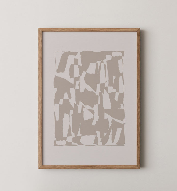 Neutral-toned abstract print from AESTHETIC DREAM GALLERY, GALLERY WALLS adds elegance to your home decor.