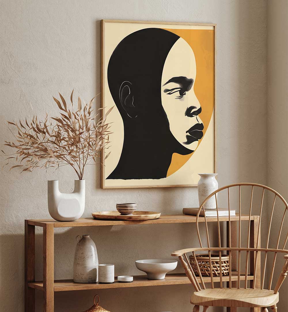 AFRICAN ART SMOOTH II , PORTRAITS & FIGURATIVE ILLUSTRATIONS