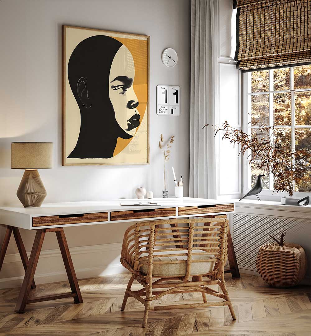 AFRICAN ART SMOOTH II , PORTRAITS & FIGURATIVE ILLUSTRATIONS