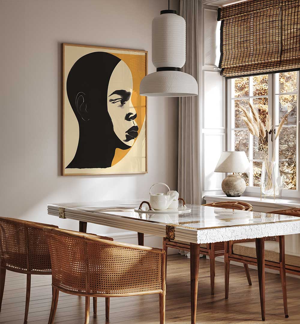 AFRICAN ART SMOOTH II , PORTRAITS & FIGURATIVE ILLUSTRATIONS