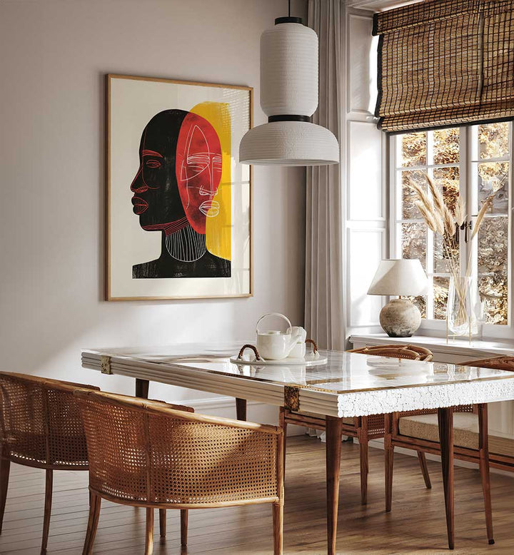 AFRICAN ART SMOOTH III , PORTRAITS & FIGURATIVE ILLUSTRATIONS