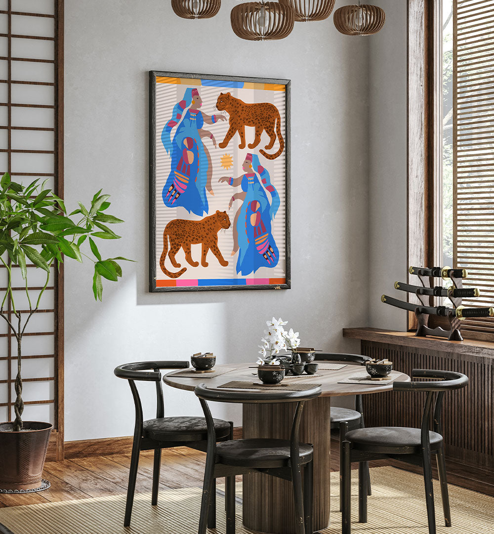AFRICAN MYTHOLOGY , PATTERN ART PRINTS