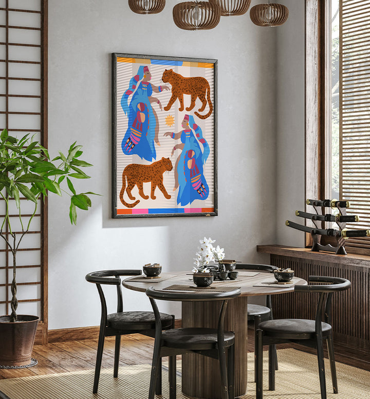 AFRICAN MYTHOLOGY , PATTERN ART PRINTS