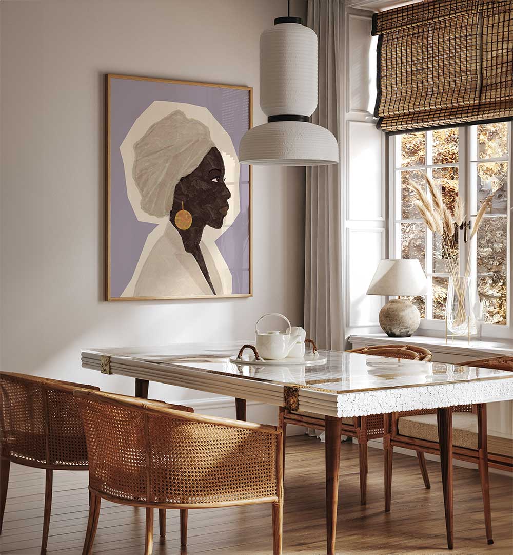 AFRICAN WOMAN , PORTRAITS & FIGURATIVE ILLUSTRATIONS