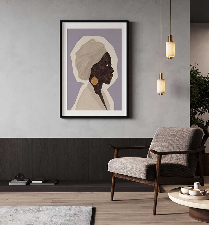 AFRICAN WOMAN , PORTRAITS & FIGURATIVE ILLUSTRATIONS
