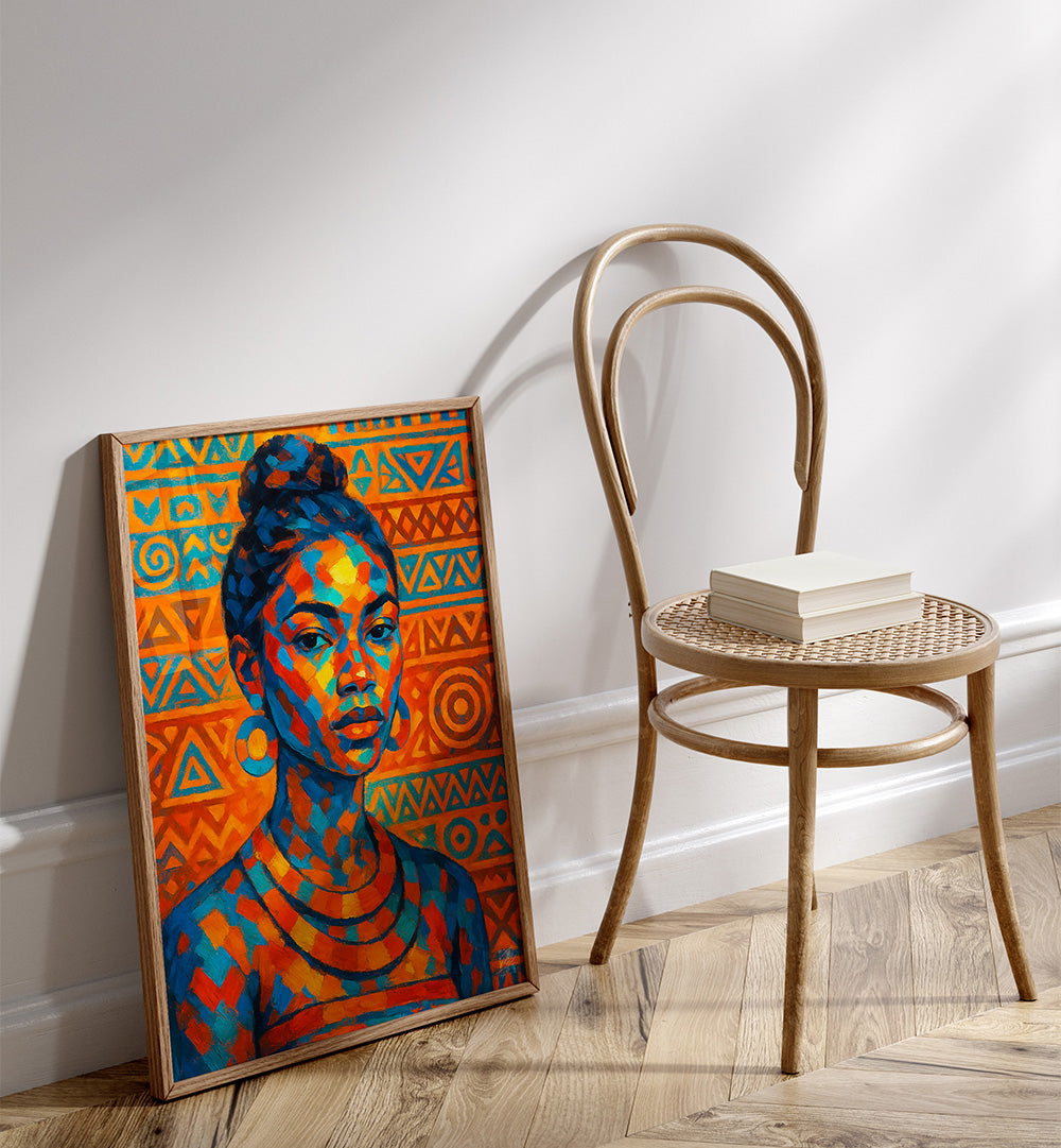 AFRO TRIBAL , PORTRAITS & FIGURATIVE ILLUSTRATIONS