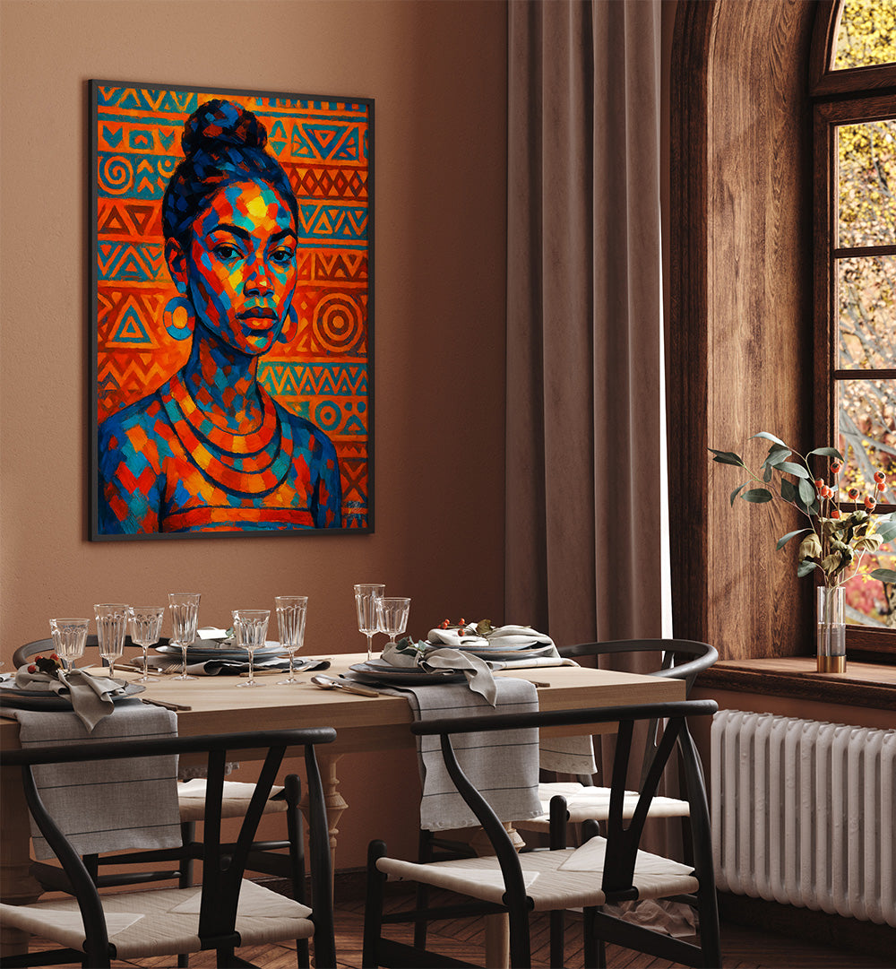 AFRO TRIBAL , PORTRAITS & FIGURATIVE ILLUSTRATIONS