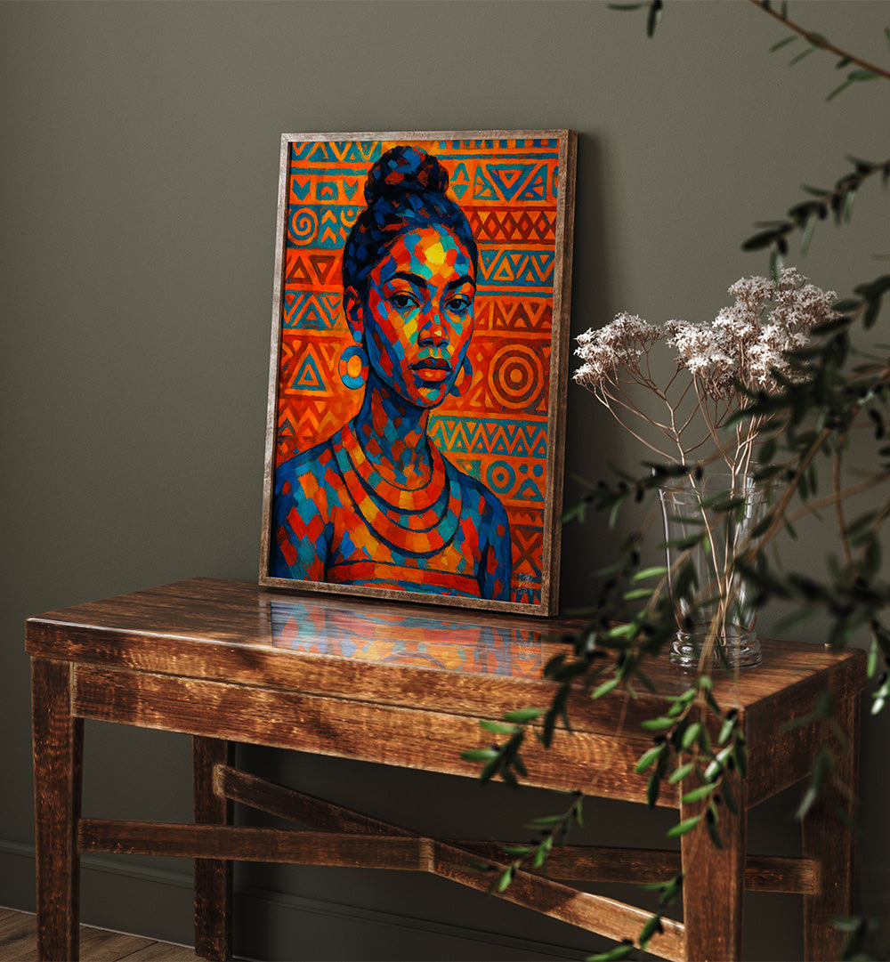 AFRO TRIBAL , PORTRAITS & FIGURATIVE ILLUSTRATIONS