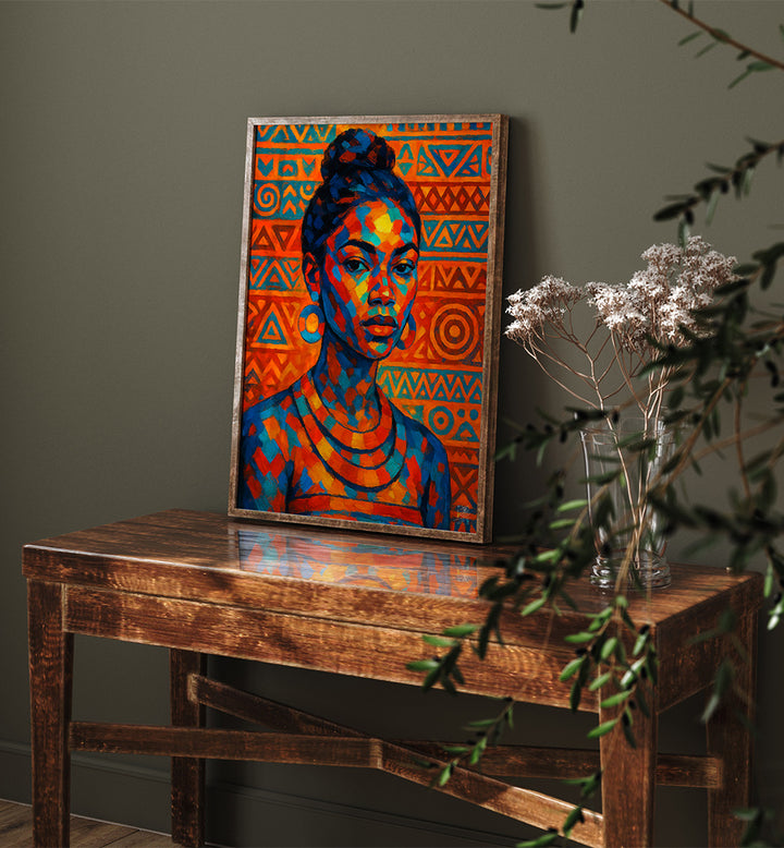 AFRO TRIBAL , PORTRAITS & FIGURATIVE ILLUSTRATIONS