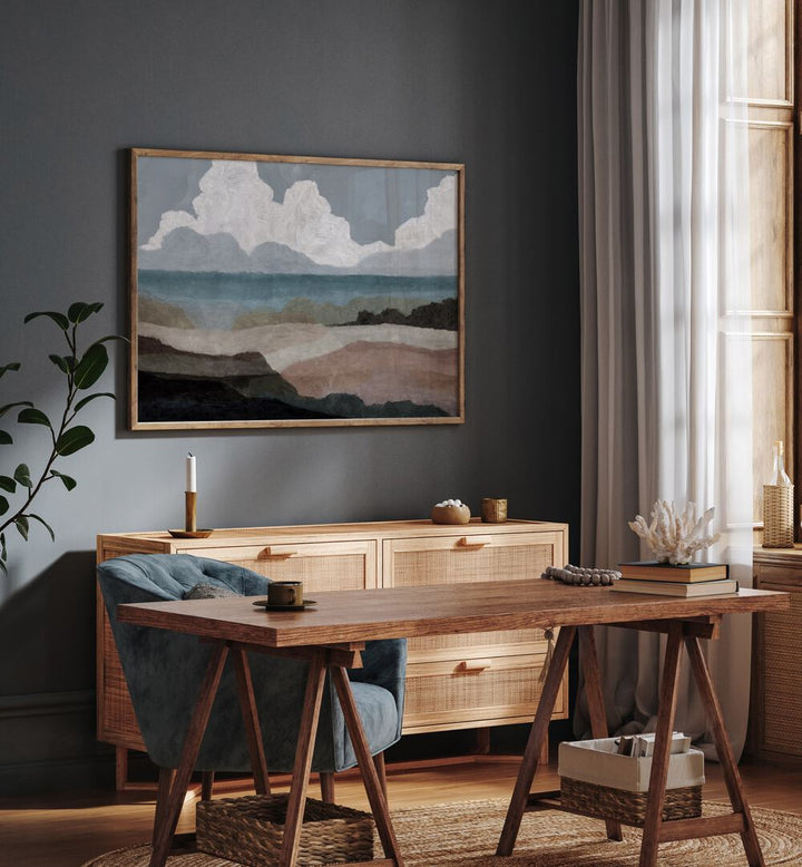Stylish room featuring ALDERNEY, LANDSCAPE PAINTINGS that capture Alderney's scenic beauty and charm.