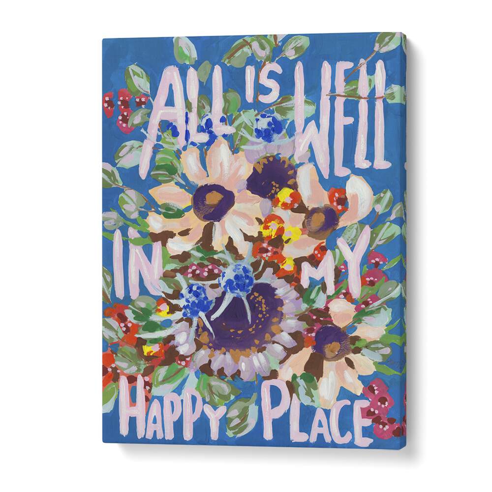 All Is Well  By Ania Zwara Botanical Flower Paintings Artwork in Gallery Wrap