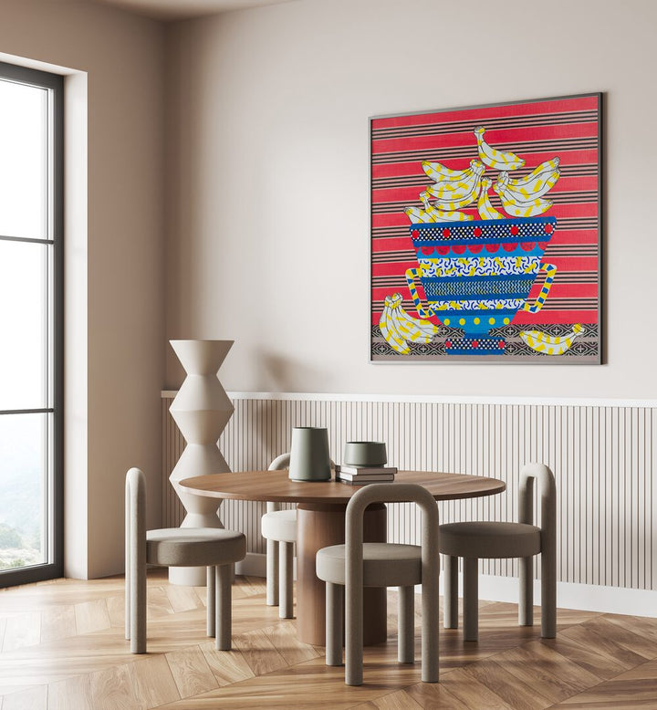 Brighten your kitchen with the AM I GOING BANANAS II , KITCHEN POSTERS, adding whimsy and cheer to your space.