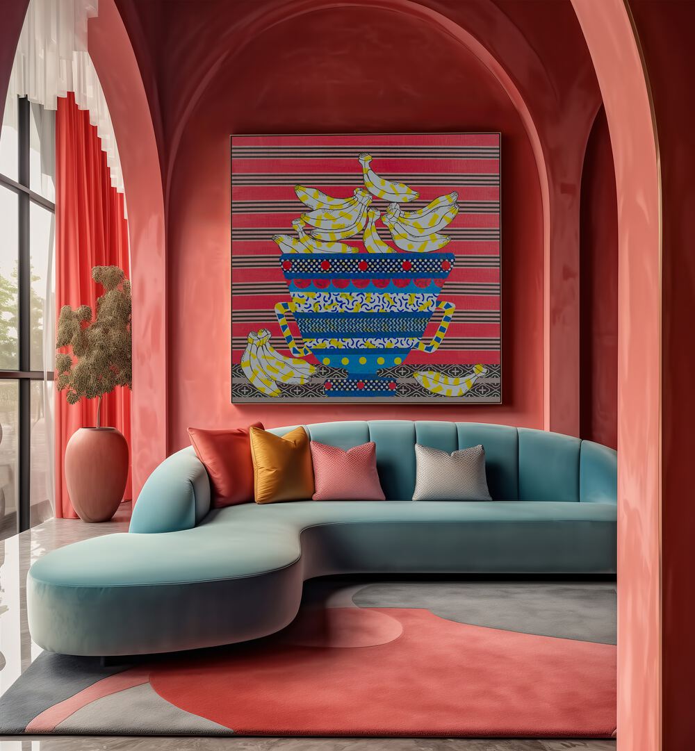 Brighten your kitchen with the AM I GOING BANANAS II, KITCHEN POSTERS, featuring playful banana art for a cheerful vibe.