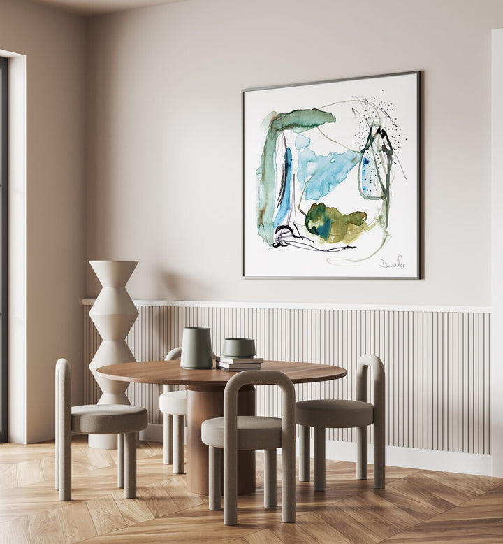 Vibrant ANDA Abstract Paintings enhance modern interiors, adding creativity and color to your living space.