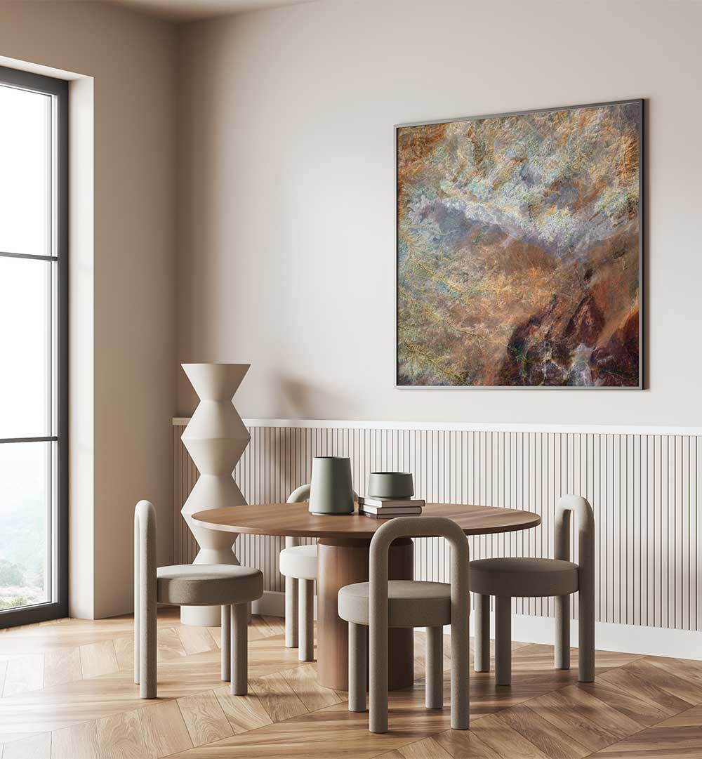 Stunning Andalusite Abstract Paintings enhance any living space with a captivating blend of earthy tones and emotion.