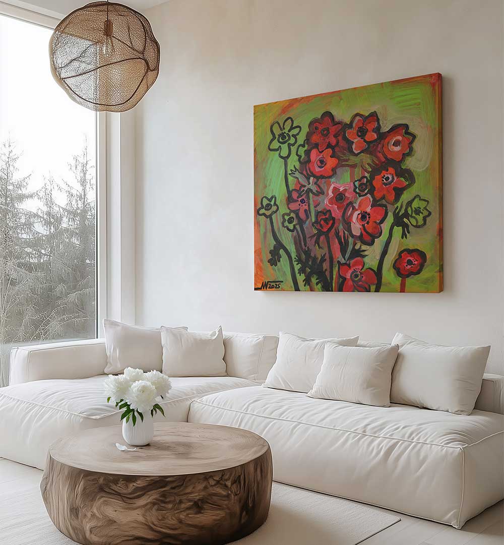 ANEMONES , RETRO ART