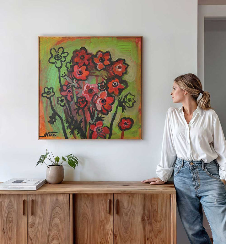 ANEMONES , RETRO ART