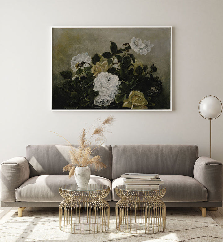 ANTIQUE FLORAL STILL LIFE, VINTAGE FLORAL