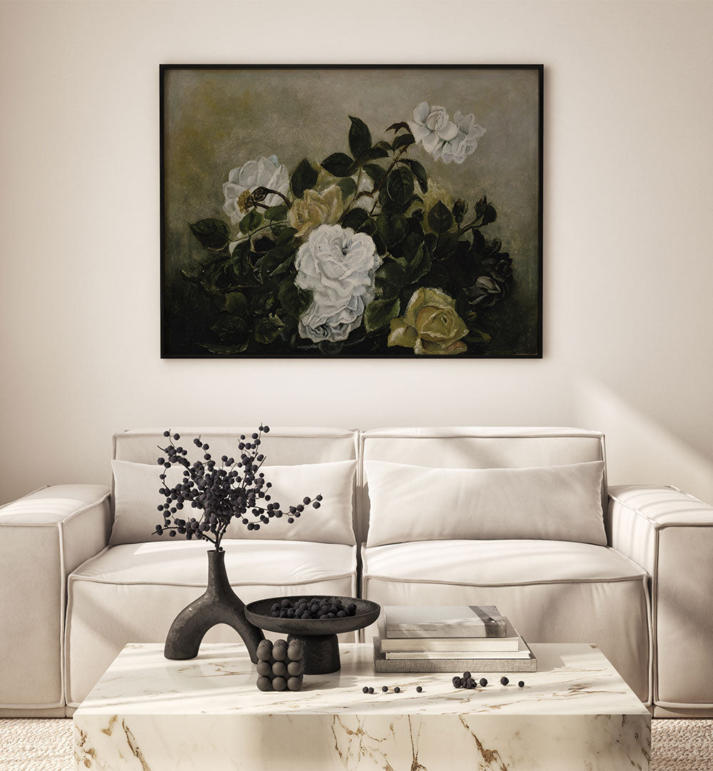 ANTIQUE FLORAL STILL LIFE, VINTAGE FLORAL