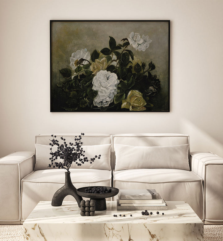 ANTIQUE FLORAL STILL LIFE, VINTAGE FLORAL