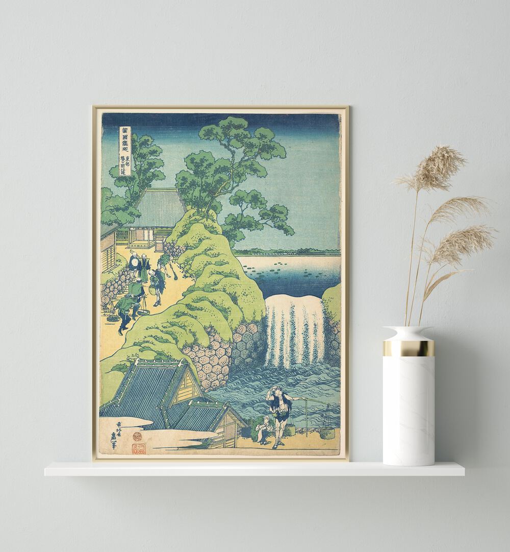 AOIGAOKA FALLS IN THE EASTERN CAPITAL ,VINTAGE PAINTINGS