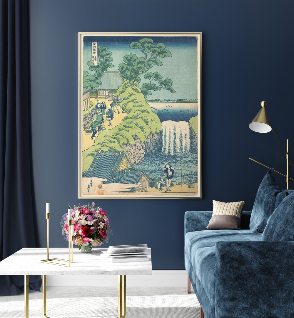 AOIGAOKA FALLS IN THE EASTERN CAPITAL ,VINTAGE PAINTINGS