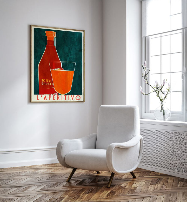 Sophisticated APERITIVO, BAR & CAFE ART poster enhancing a stylish interior ambiance. Perfect for your space!
