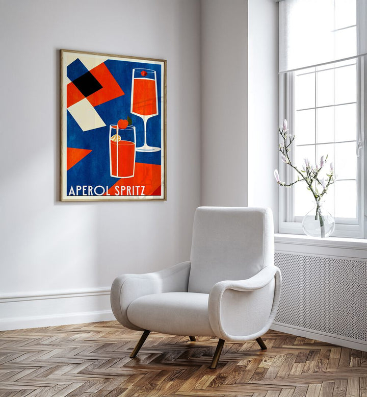 Vibrant APEROL SPRITZ, BAR & CAFE ART enhances any space with a modern, lively ambiance. Perfect for home or commercial use.