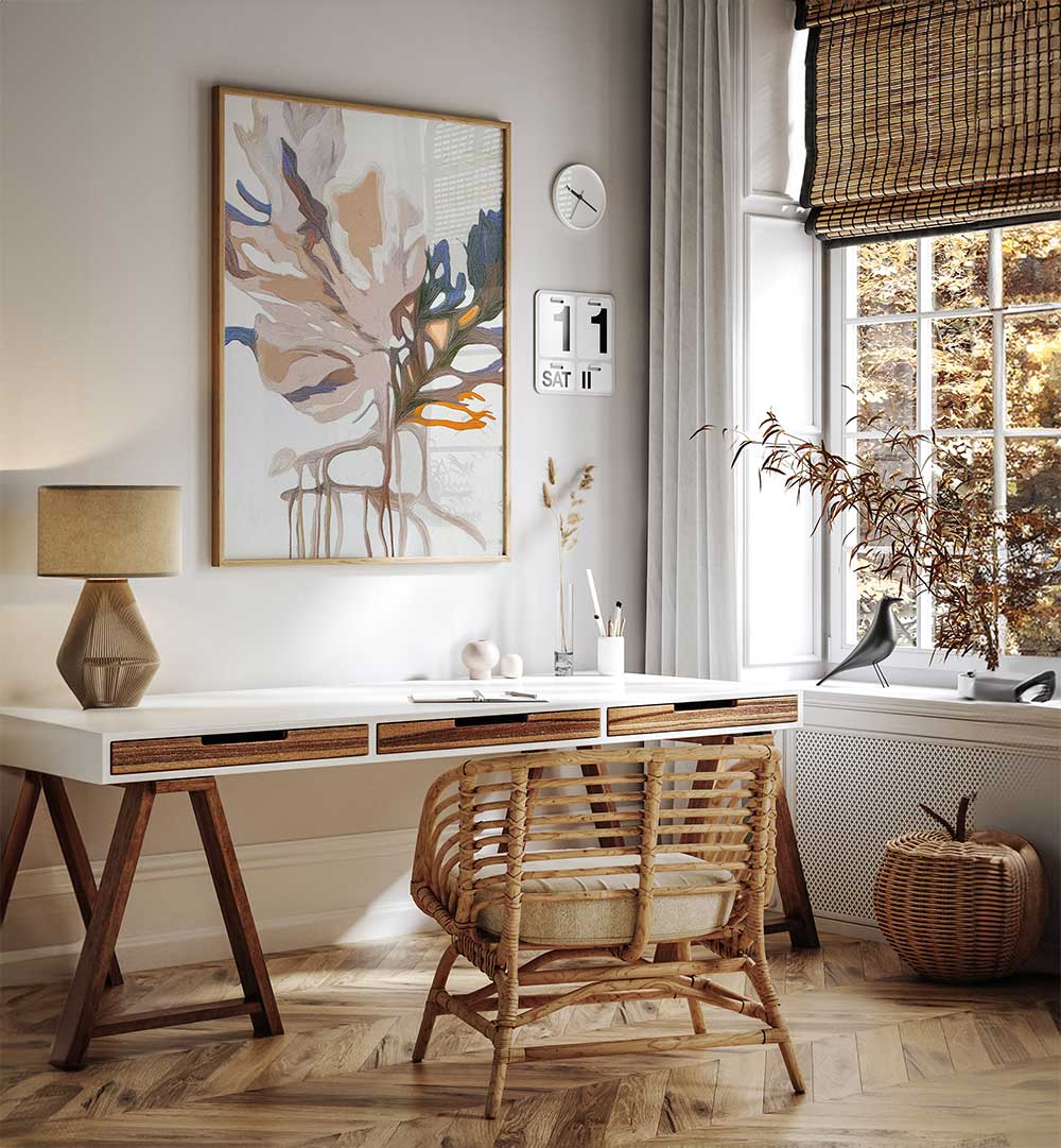 APRIL FLOWERS II , ABSTRACT PAINTINGS