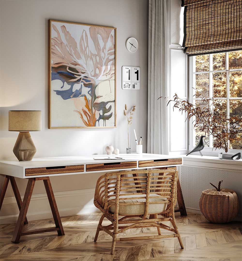 APRIL FLOWERS III , ABSTRACT PAINTINGS