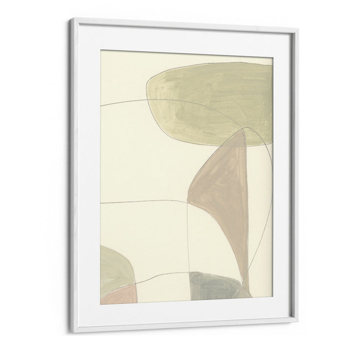 Around By Dan Hob day Abstract Art Artwork  in White frame With Mount