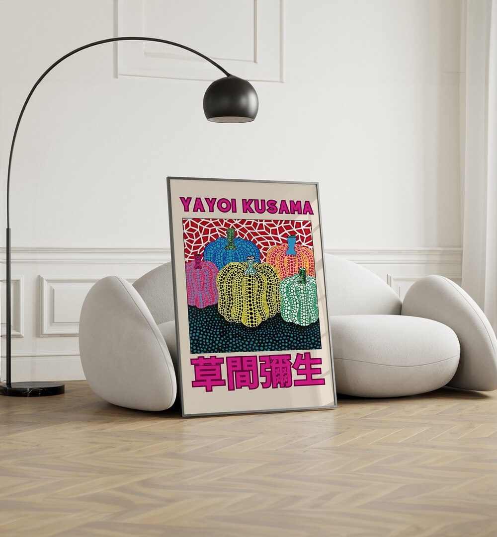 ART PRINT BY YAYOI KUSAMA, JAPANESE VINTAGE PAINTINGS