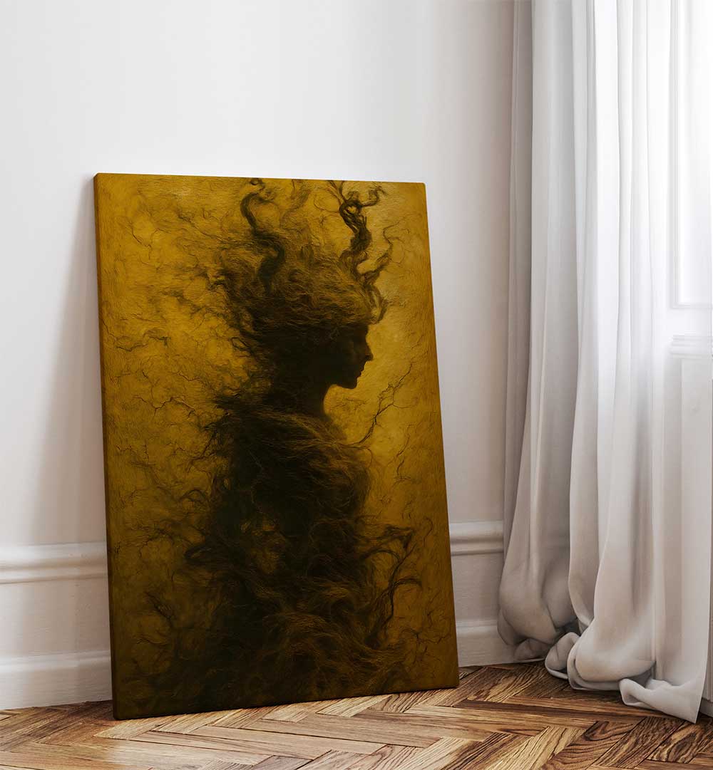 ASCENSION IN SMOKE , EXPRESSIONISM PAINTINGS