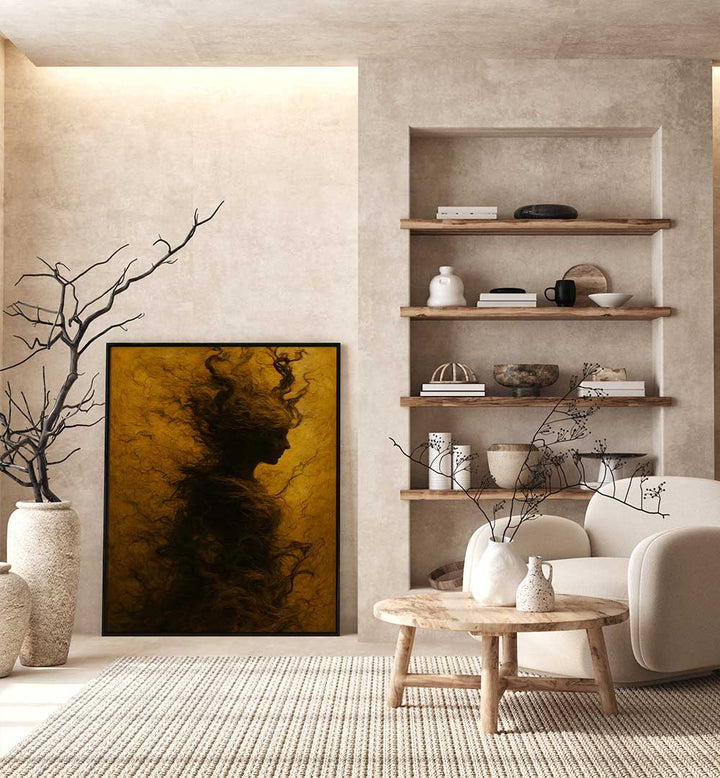 ASCENSION IN SMOKE , EXPRESSIONISM PAINTINGS