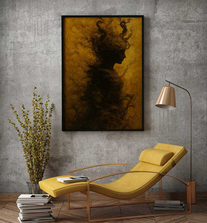 ASCENSION IN SMOKE , EXPRESSIONISM PAINTINGS